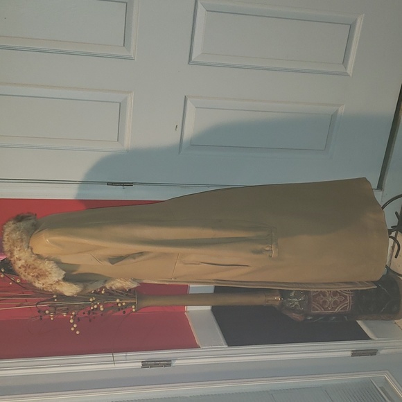 💘🖤💘 KENNETH COLE BLACK LABEL NY LEATHER SHEARLING LAMB TAN COAT JACKET - Picture 4 of 12